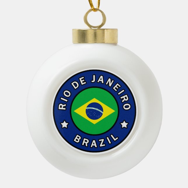 Boule En Céramique Rio de Janeiro Brésil (Devant)