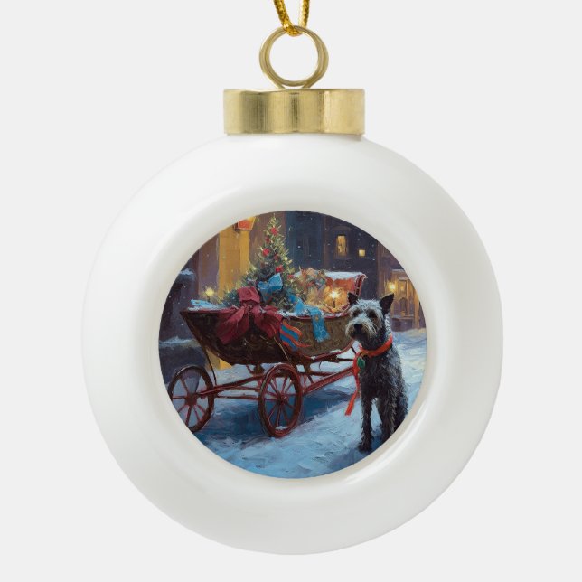 Boule En Céramique Saison de Noël de Chesapeake (Devant)