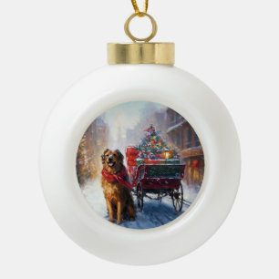 Boule En Céramique Saison festive de Noël de Setter en Irlande