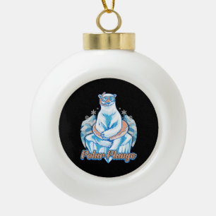 Boule En Céramique Saute Polaire sur glace Pompe Funky Ours Polaire H