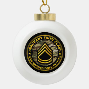 Boule En Céramique Sergent de première classe Noël