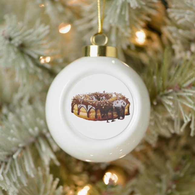 Boule En Céramique SlipperyJoe's decadent donut covered thick glossy  (Arbre)