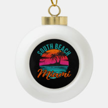 South Beach Miami Floride Palm Trees Beach