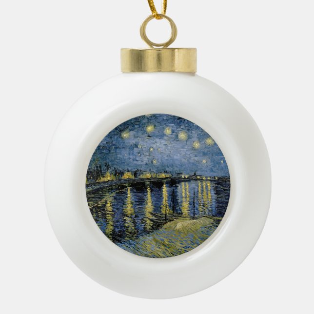 Boule En Céramique Starry Night Vincent van Gogh (Devant)