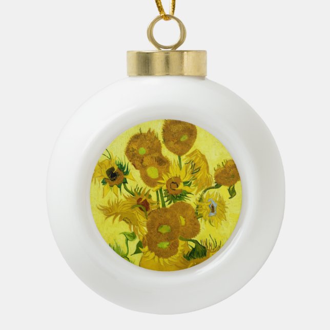 Boule En Céramique Sunflowers Vincent van Gogh (Devant)