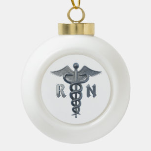Boule En Céramique Symbole d'infirmier autorisé