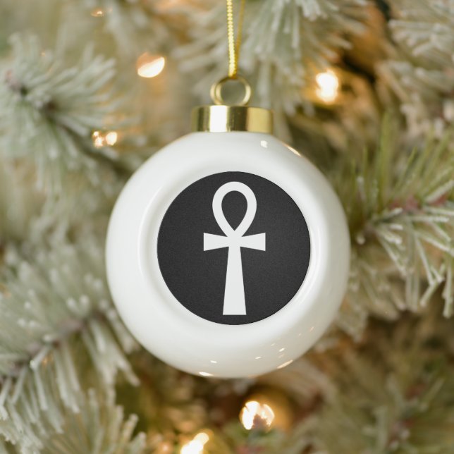 Boule En Céramique Symbole égyptien d'Ankh (Arbre)