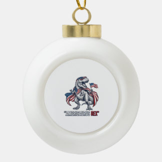 Boule En Céramique T-Rex patriotique Amerisaurus Rex Design de T-shir