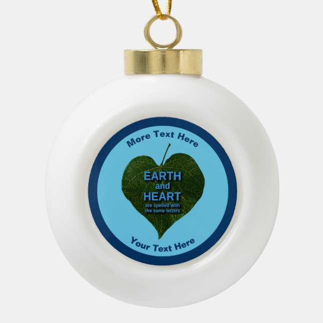 Boule En Céramique Terre - Anagram du coeur (Devant)
