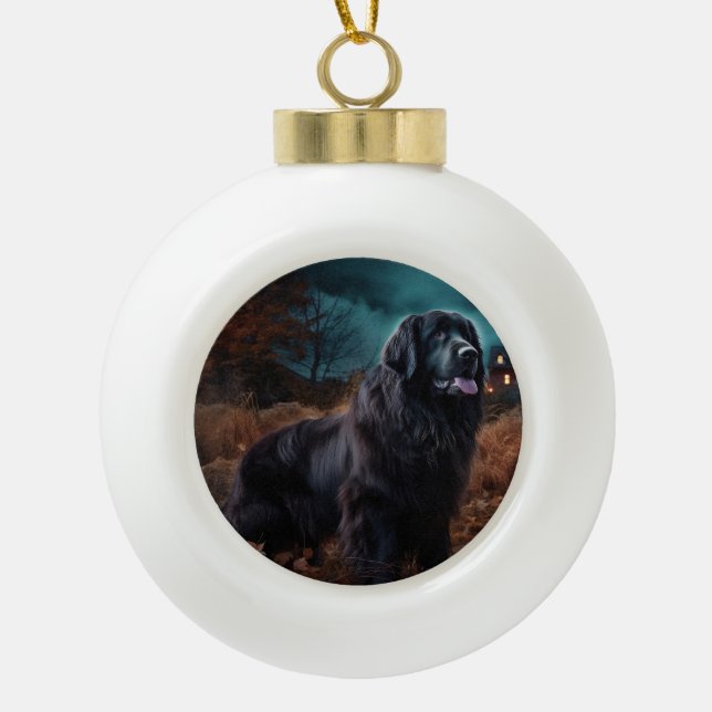 Boule En Céramique Terre-Neuve Halloween (Devant)