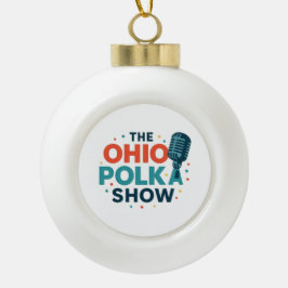 Boule En Céramique The OHIO Polka Show Snowflake Framed Ornament