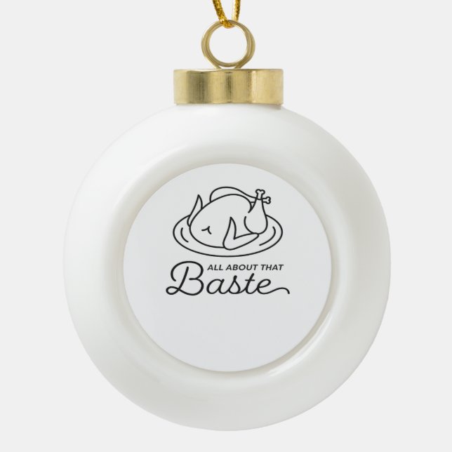 Boule En Céramique Tout À Propos De Ce Baste Pour Thanksgiving (Devant)