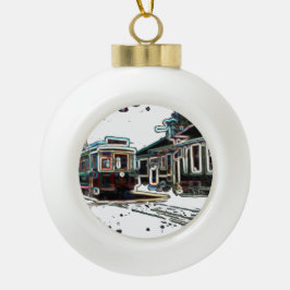 Boule En Céramique TRC Neon trcar à stn Ceramic Bell Orament