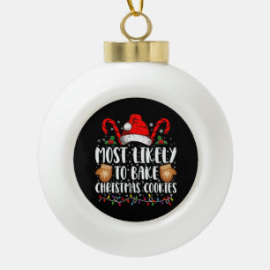 Boule En Céramique Très susceptible de préparer un biscuit de Noël Xm