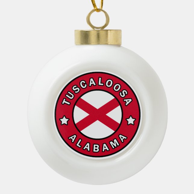 Boule En Céramique Tuscaloosa Alabama (Devant)