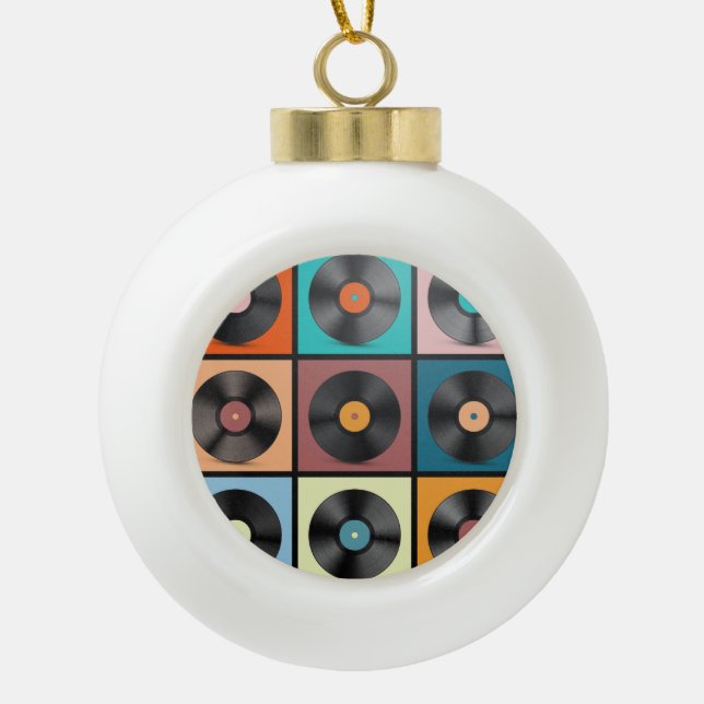 Boule En Céramique Vinyl records : retro LP set. (Devant)
