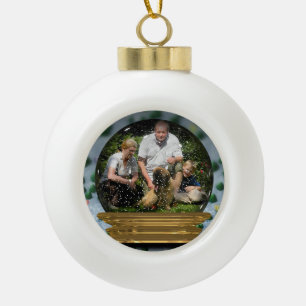 Boule En Céramique Votre propre photo dans une vue de Snowglobe ! -
