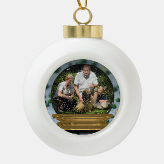 Boule En Céramique Votre propre photo dans une vue de Snowglobe ! -