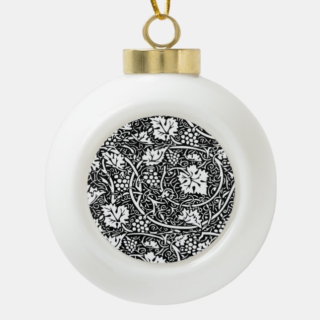 Boule En Céramique William Morris Vin de raisin noir blanc (Devant)
