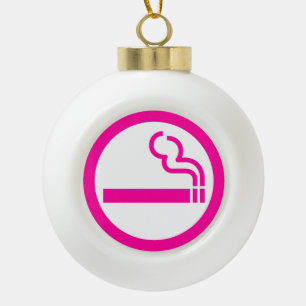 Boule En Céramique Zone fumeurs dames 喫煙女性 Japanese Sign