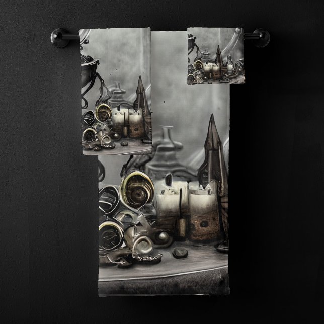 Boule en cristal violet orange et articles de cuis (Créateur téléchargé)