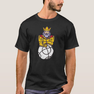 Boule Reine De Pétanque Boules Couronne Roi De Bo T-Shirt