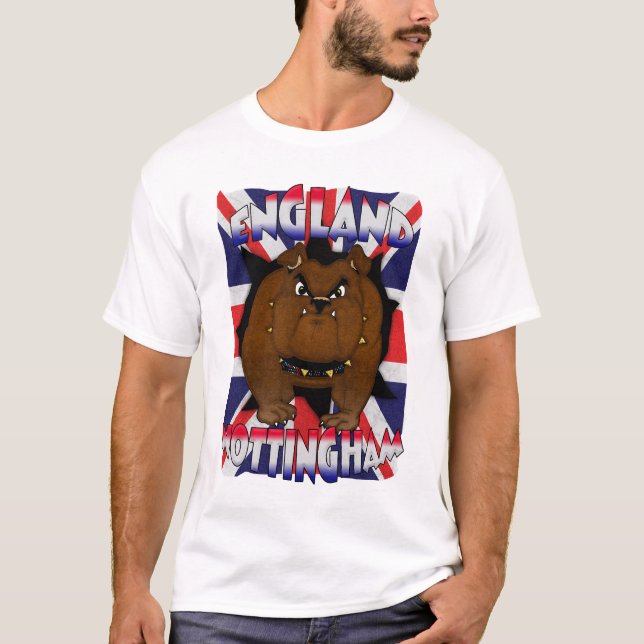 Bouledogue des Anglais de T-shirt de Nottingham (Devant)