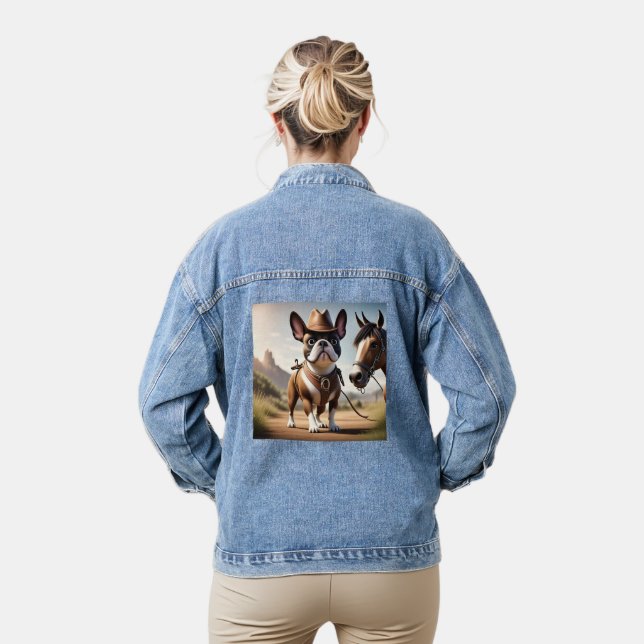 Bouledogue français chapeau de cowboy French Bulld (Modèle)