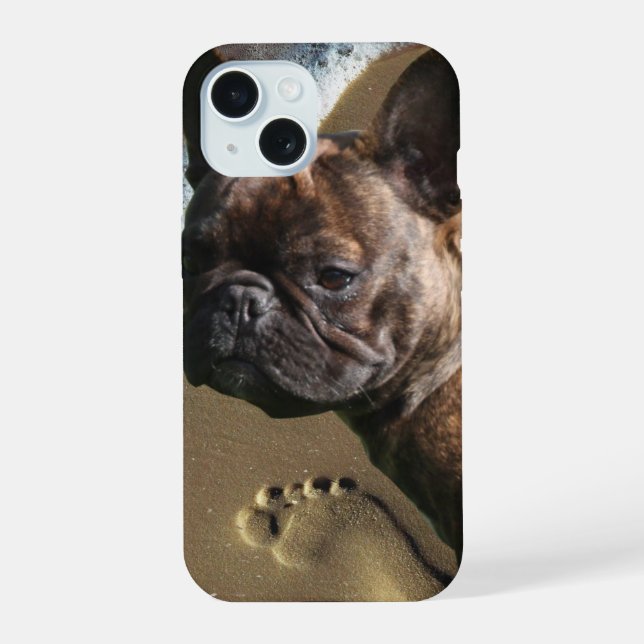 Bouledogue français mer vacances Bouledogue França (Verso)