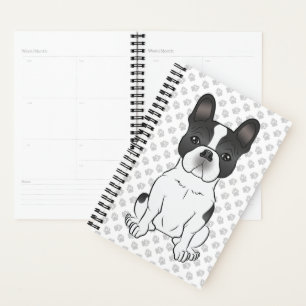 Bouledogue français piebalde noir / Chien et patte