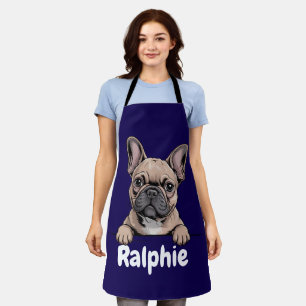 Bouledogue Français Tablier Personnalisé Nom de Ch
