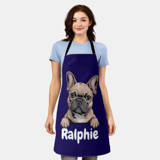 Bouledogue Français Tablier Personnalisé Nom de Ch