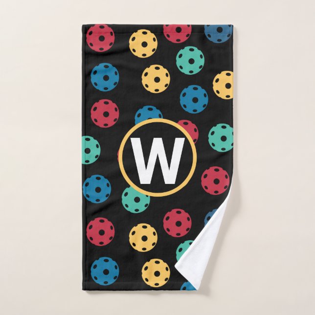 😍 boules à gosses rétro / serviette noire (Serviette à main)