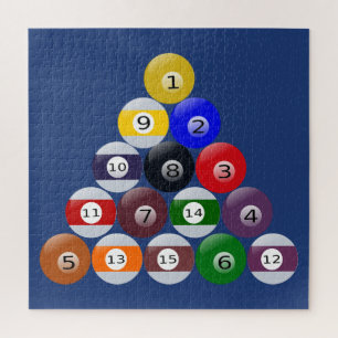 Boules de billards de puzzle étirées