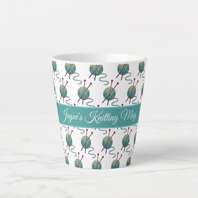 Boules de Fil Tricot personnalisé Mug (Devant)