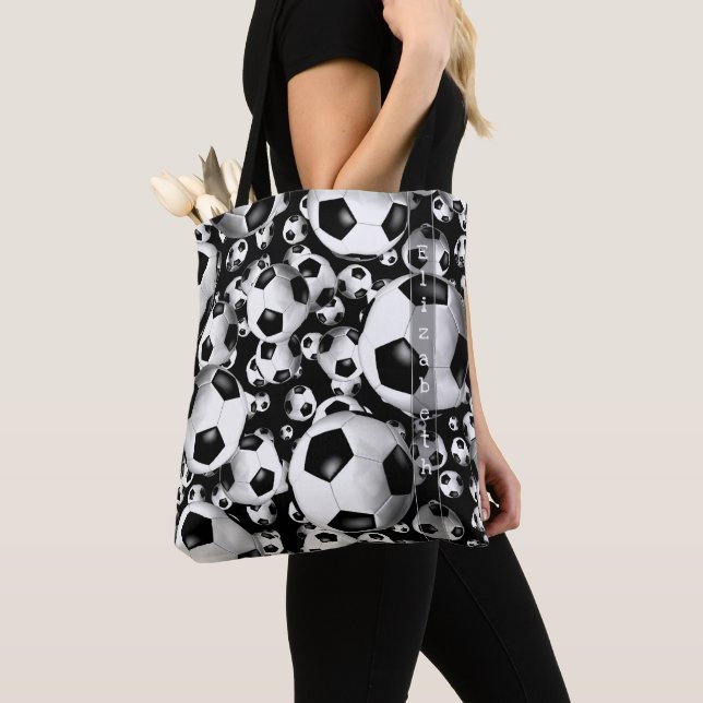 boules de football à motif sac fourre-tout avec no (De près)