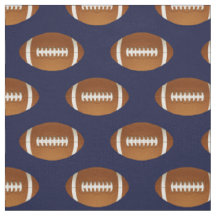boules de football sur bleu, tissu motif