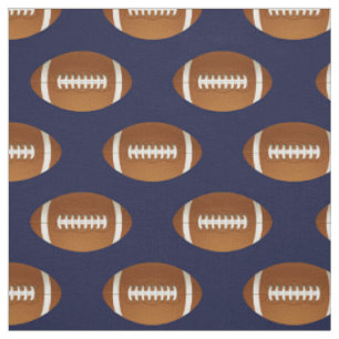boules de football sur bleu, tissu motif
