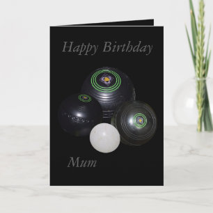 Boules de pelouse, Bonne carte de voeux d'annivers