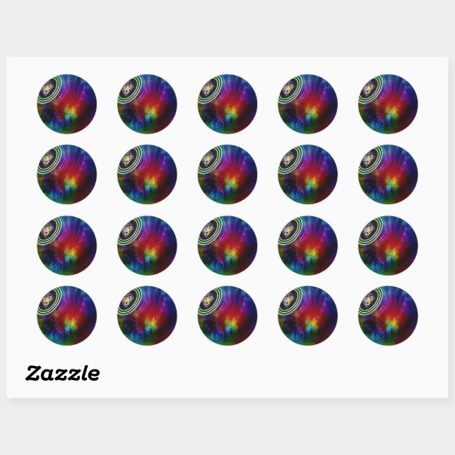 Boules de pelouse de teinture, Stickers (Feuille)