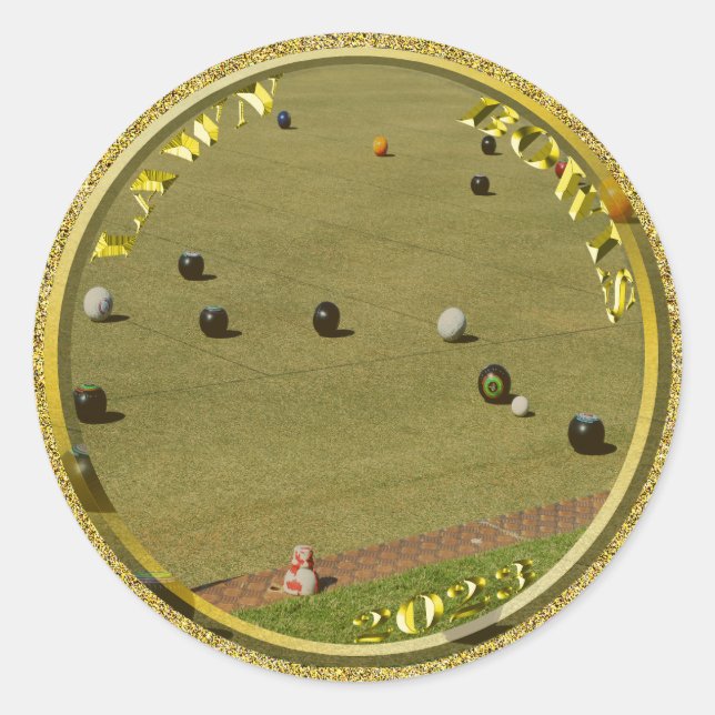 Boules de pelouse d'or 2023 Pièce conçue, Stickers (Devant)