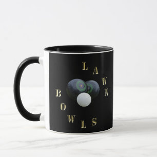 Boules de pelouse noires, Mug de café