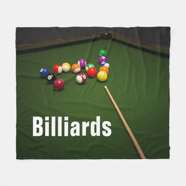 Boules de piscine de billards et couverture (Devant (Horizontal))