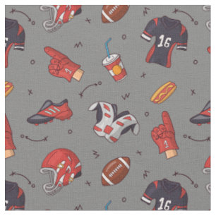 boules de rugby, boules de football tissu motif