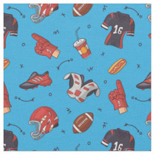 boules de rugby, boules de football tissu motif