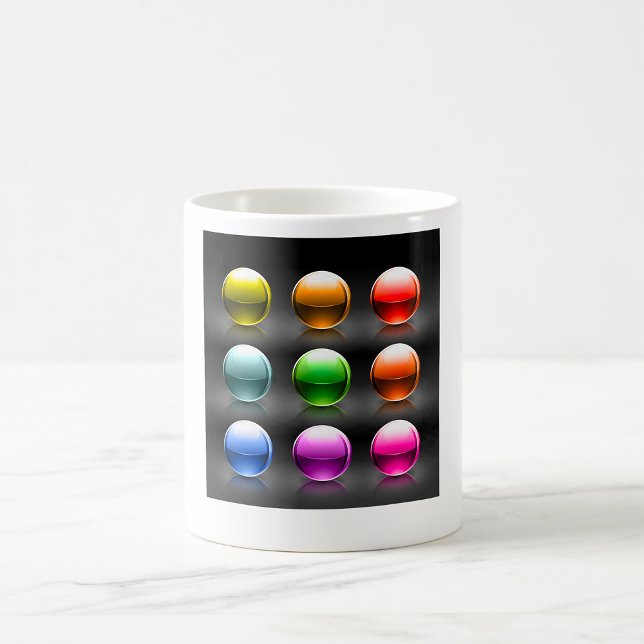 Boules de verre coloré Mug (Créateur téléchargé)
