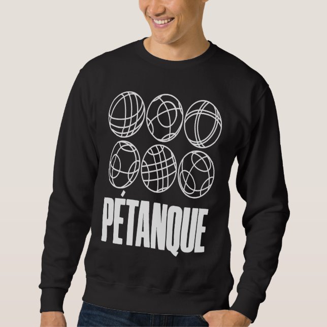Boules-Kugeln für Boulder Petanque Boules Ball Sweatshirt (Vorderseite)