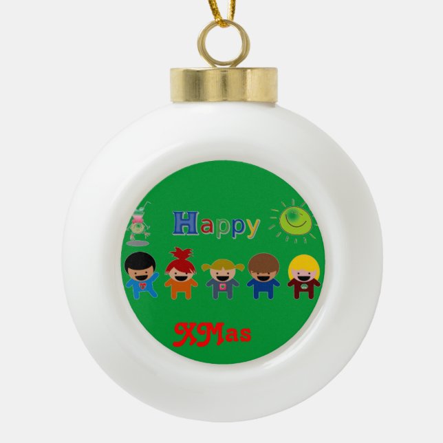 Boules personnalisables ornements de Noël - Cadeau (Devant)