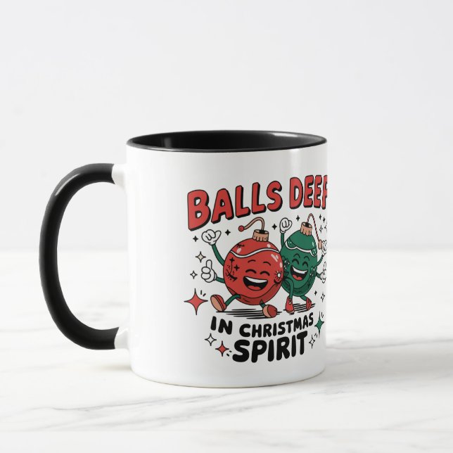 Boules Profond esprit de Noël Mug (Gauche)