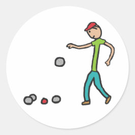 Boules Runder Aufkleber